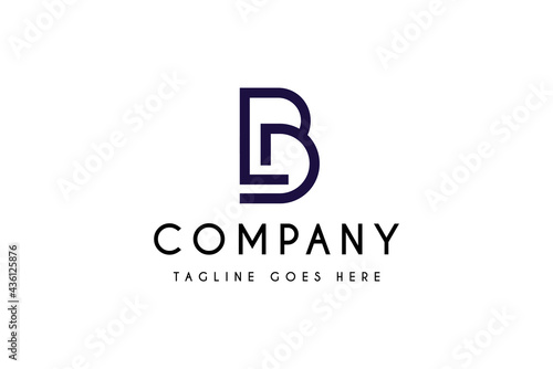 Initials letter BD logo design vector illustration. Initials letter BD suitable for management consulting company logos.