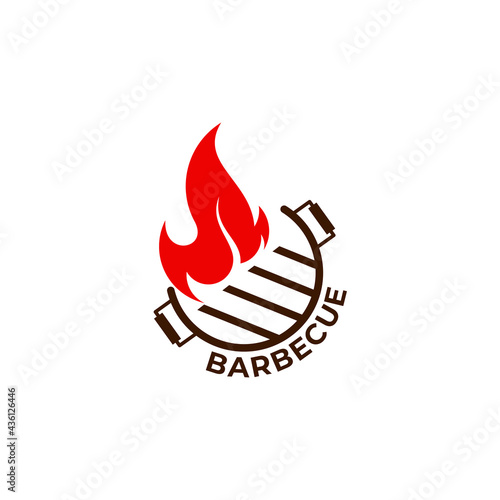 Abstract grill logo vector, restaurant barbecue logos