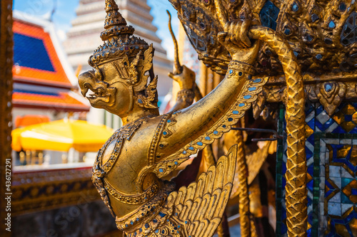 Wat Phra Kaew is a sacred temple and it's a part of the Thai grand palace, the Temple that houses an ancient Emerald Buddha