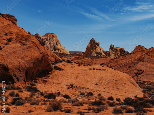 Magnificent Scene in the Valley of Fire State Park of Nevada
