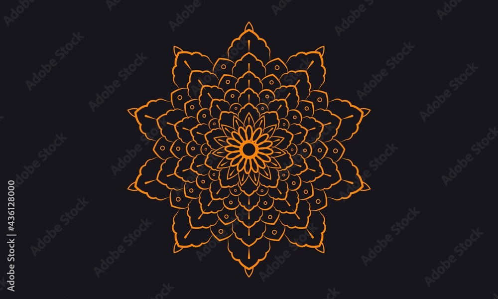 Ornamental Mandala and Decorative Background Design