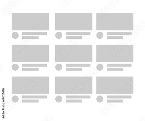 vector illustration social media interface.
