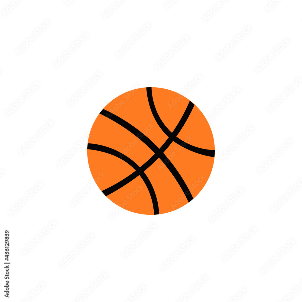 Graphic basket ball vector for your design, Graphic basketball icon
