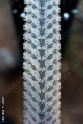 detail of bicycle wheel grip pattern, bicycle concept
