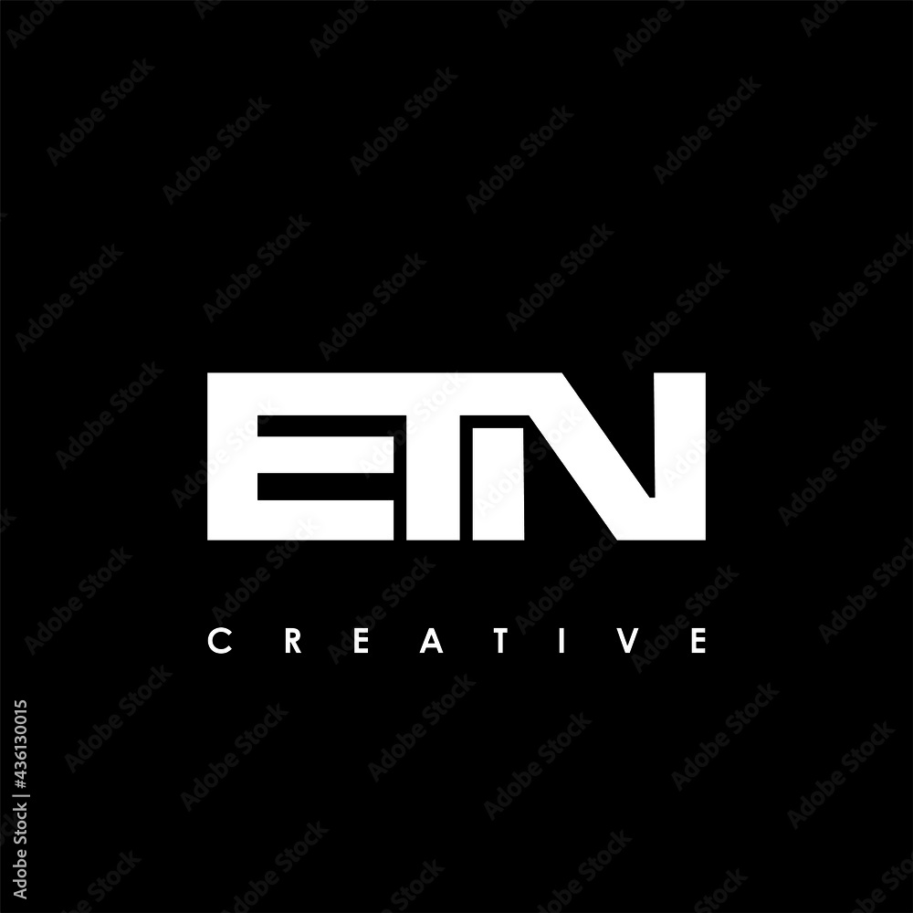 ETN Letter Initial Logo Design Template Vector Illustration ETN Letter Initial Logo Design Template Vector Illustration