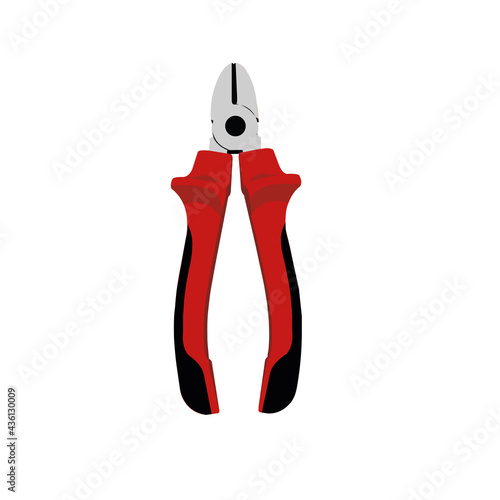 Graphic pliers vector icon for your design