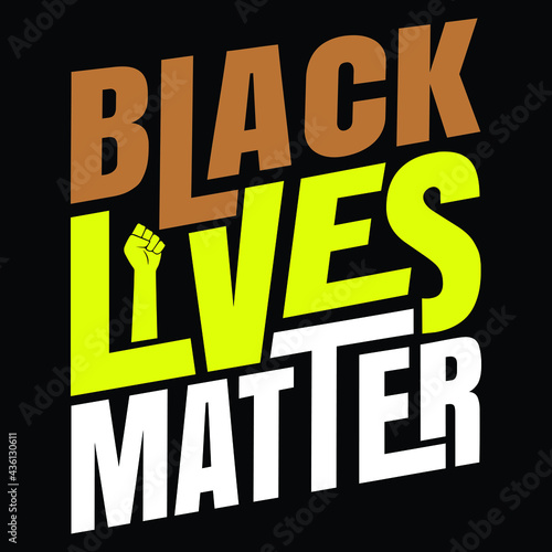 Black Lives Matter typography design