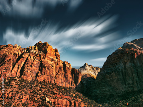 Magnificent scene in Zion National Park