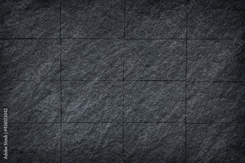 Dark slate stone wall or black stone texture abstract for background