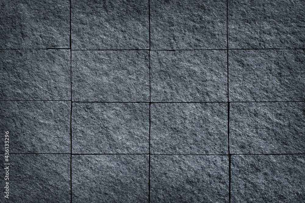 Fototapeta premium Dark grey stone / black slate stone background or texture