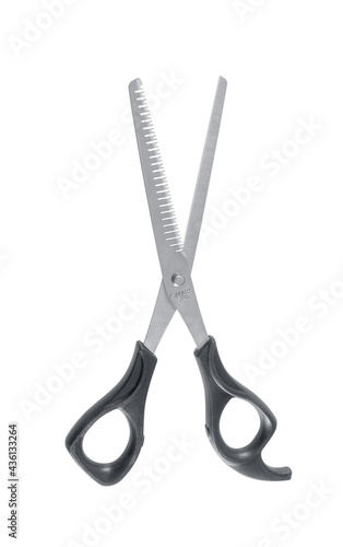Scissors for cutting hair isolated on white background ,clipping path included for design.