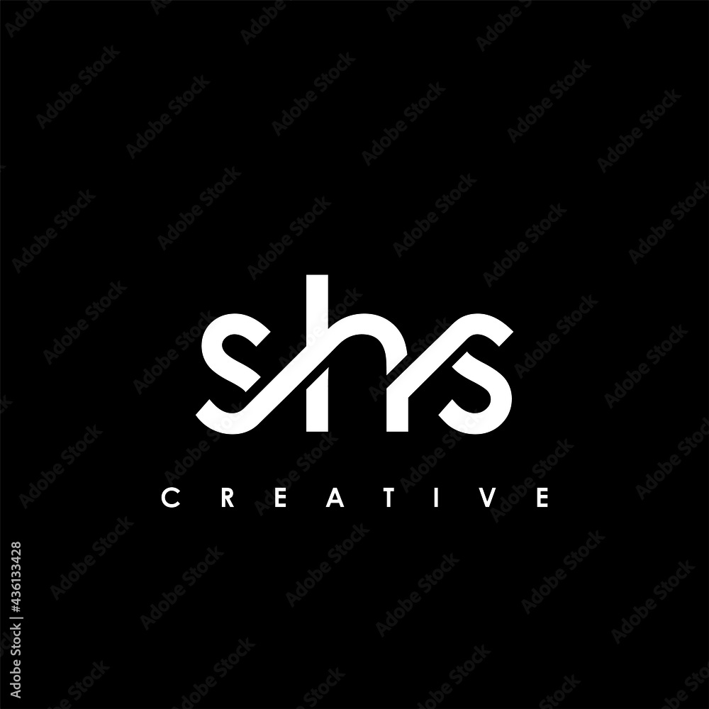 SHS Letter Initial Logo Design Template Vector Illustration Stock