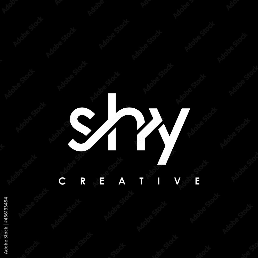 SHY Letter Initial Logo Design Template Vector Illustration SHY Letter Initial Logo Design Template Vector Illustration