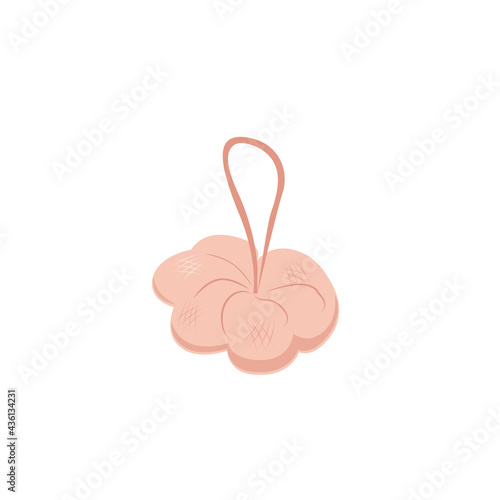Stylish pink washcloth for body wash