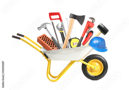 Wheelbarrow with constructi...