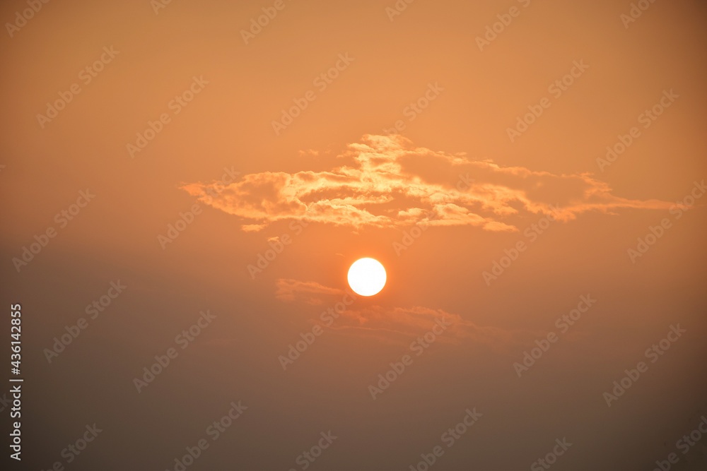Sunset sky for background at evening Sunset sky for background at evening