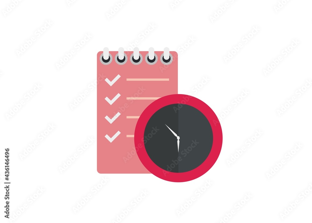 Organizer simple flat illustration Organizer simple flat illustration
