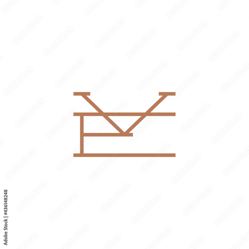 ve letter mark initial logo vector icon illustration ve letter mark initial logo vector icon illustration