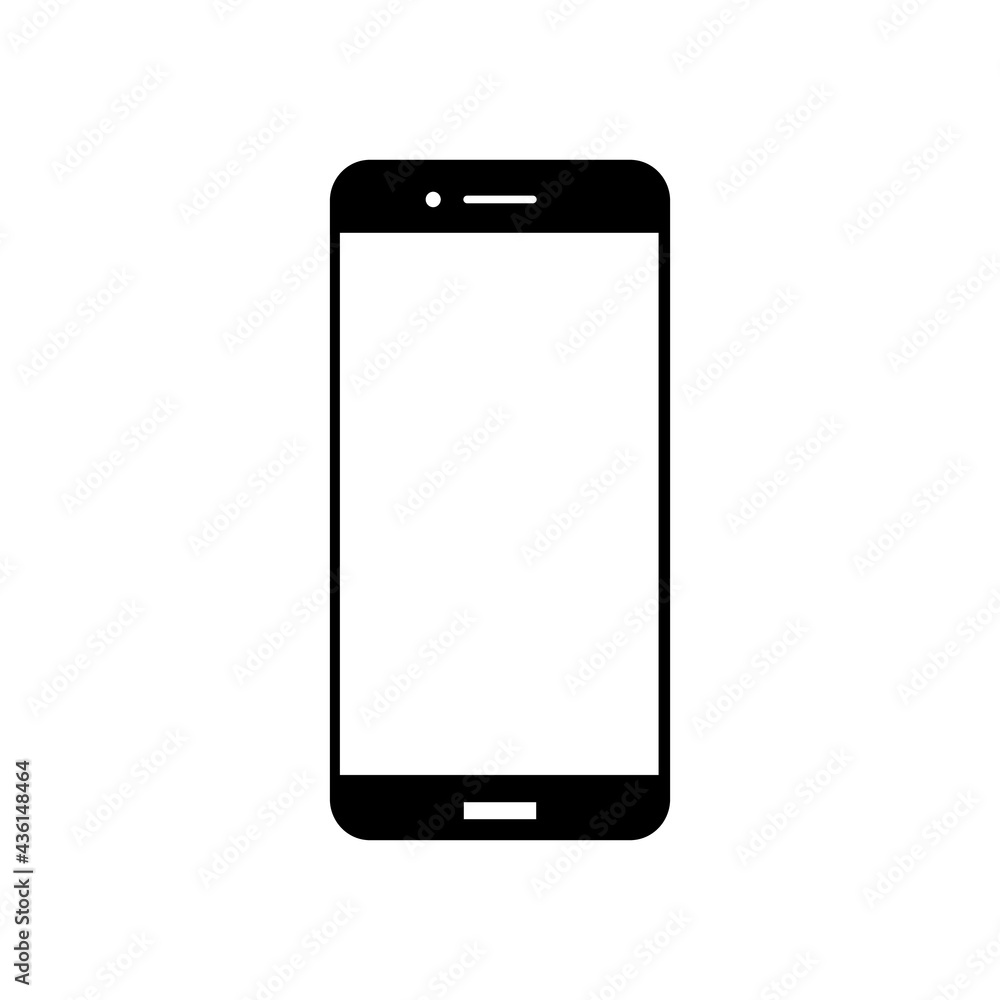 Smartphone vector icon. Phone is black and white background. Vector EPS 10. Smartphone vector icon. Phone is black and white background. Vector EPS 10.