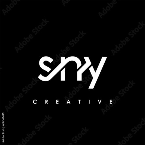 SNY Letter Initial Logo Design Template Vector Illustration