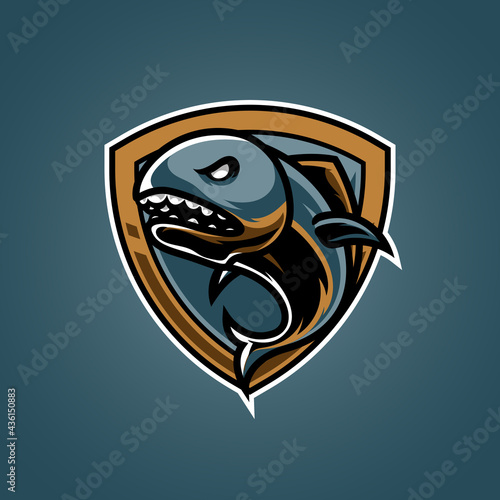 Predator Fish Sport Mascot Logo