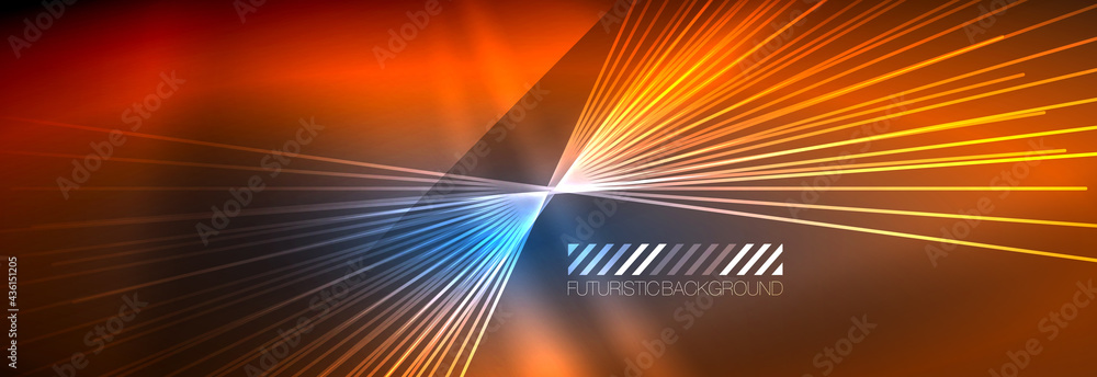 Neon dynamic beams vector abstract wallpaper background. Wallpaper background, design templates for business or technology presentations, internet posters or web brochure covers Neon dynamic beams vector abstract wallpaper background. Wallpaper background, design templates for business or technology presentations, internet posters or web brochure covers