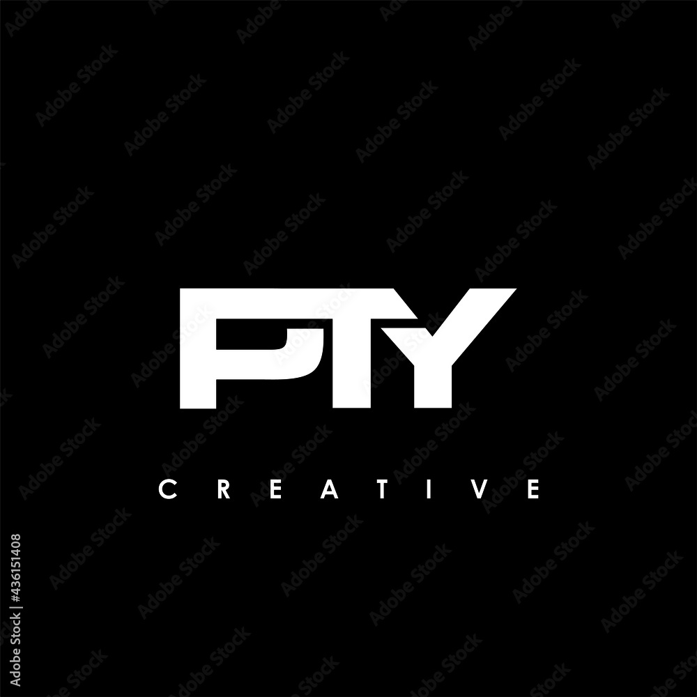 PTY Letter Initial Logo Design Template Vector Illustration PTY Letter Initial Logo Design Template Vector Illustration