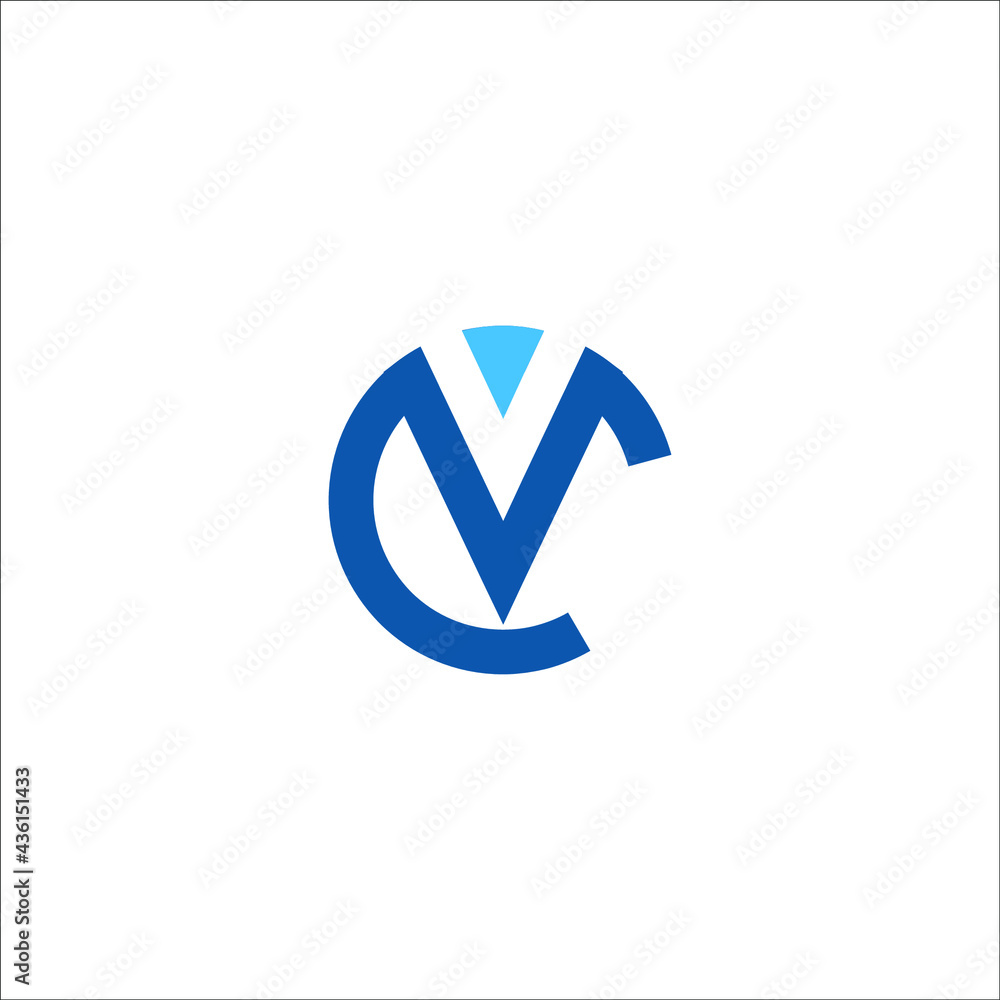 letter VC logo design letter VC logo design