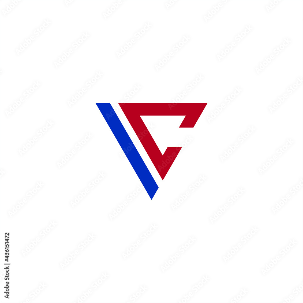 letter VC logo design letter VC logo design
