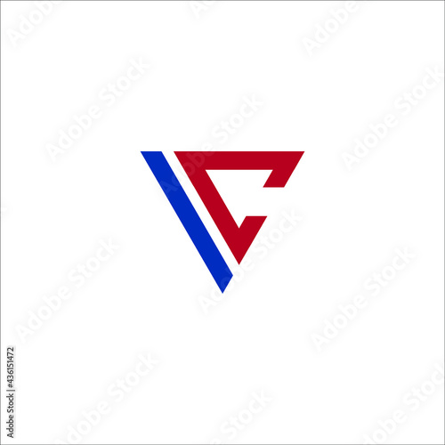 letter VC logo design 