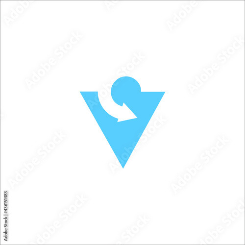 letter VC logo design 