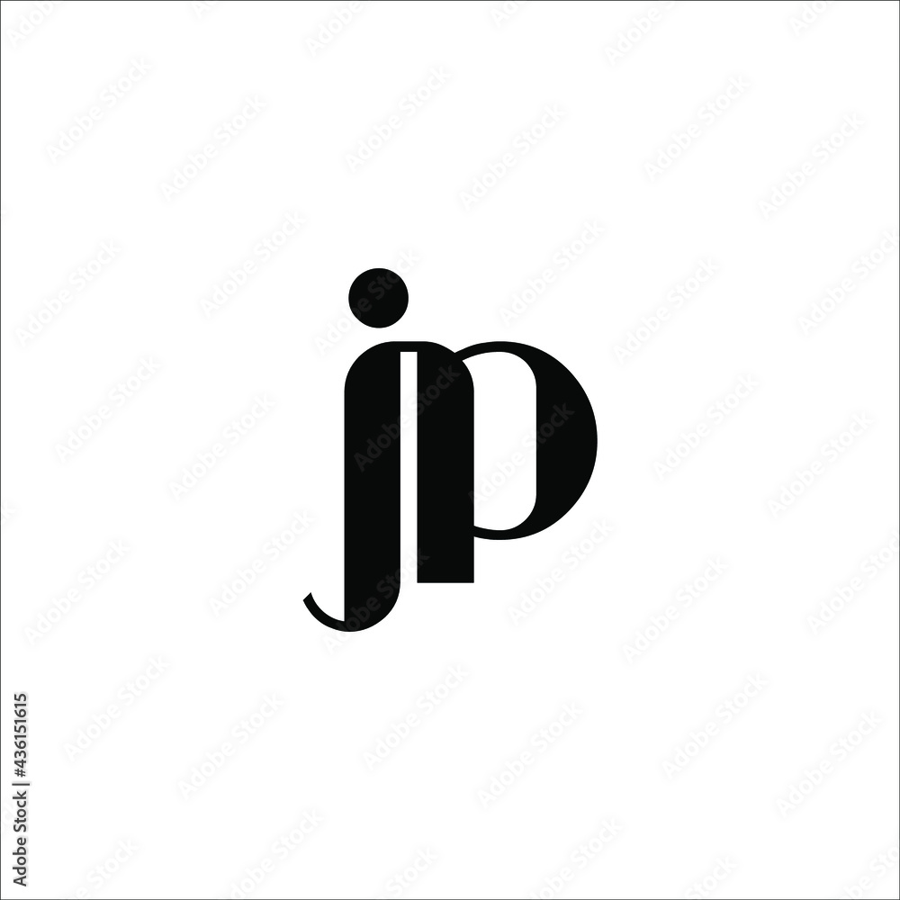 letter JP logo design letter JP logo design