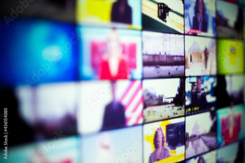 Split tv screen.