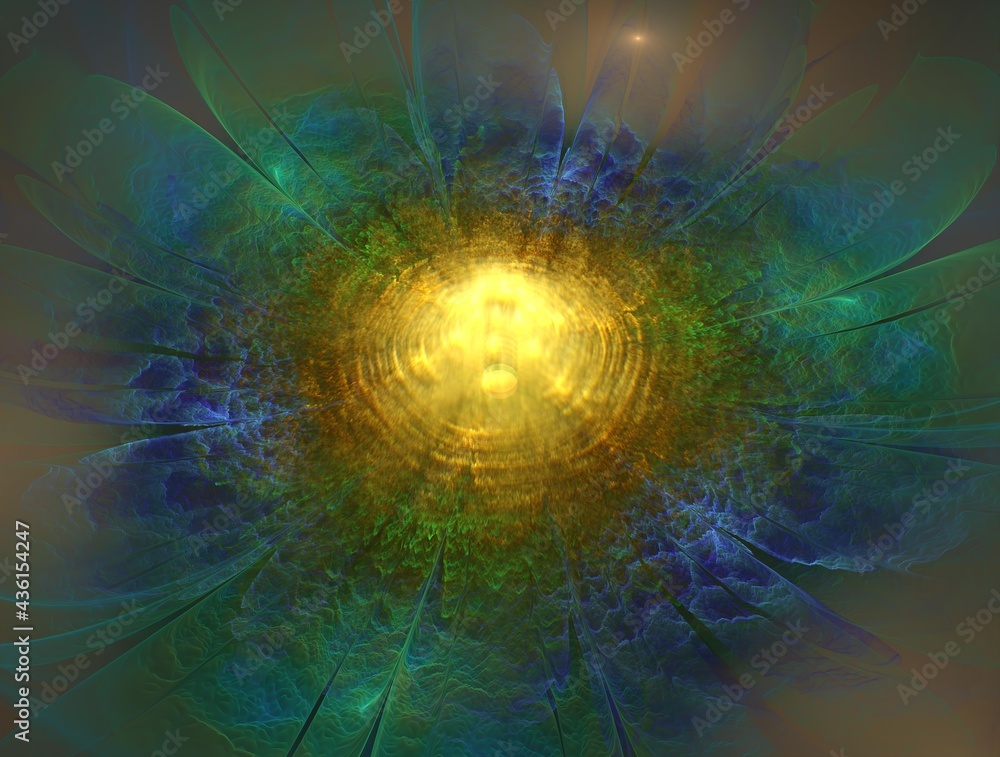 Obraz premium Imaginatory fractal background generated Image