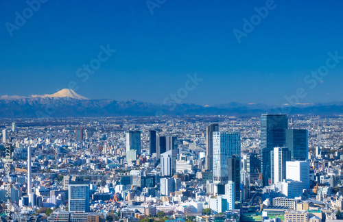富士山と東京　渋谷