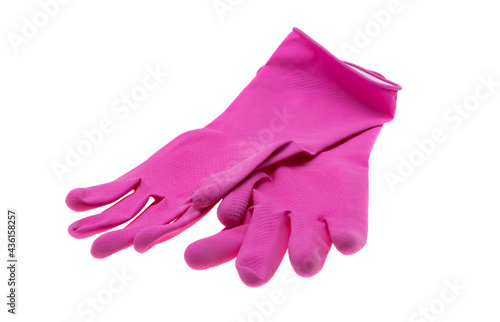 cleaning gloves isolated