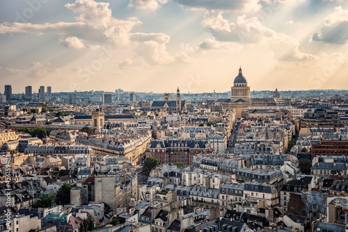 Paris city in the daytime view from high up © Stockbym