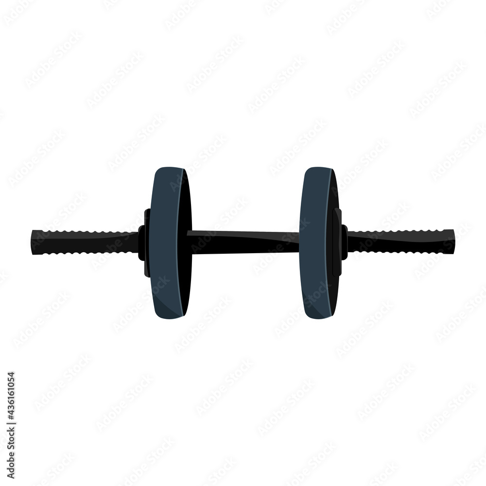 Dumbbells isolated on a white background. Dumbbell vector icon. Dumbbells isolated on a white background. Dumbbell vector icon.