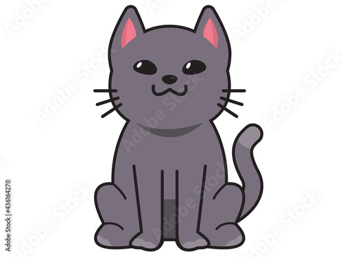 cute cat or kitten Animal meow  cartoon fluffy pets exact vector collection. Illustration cartoon meow cat
