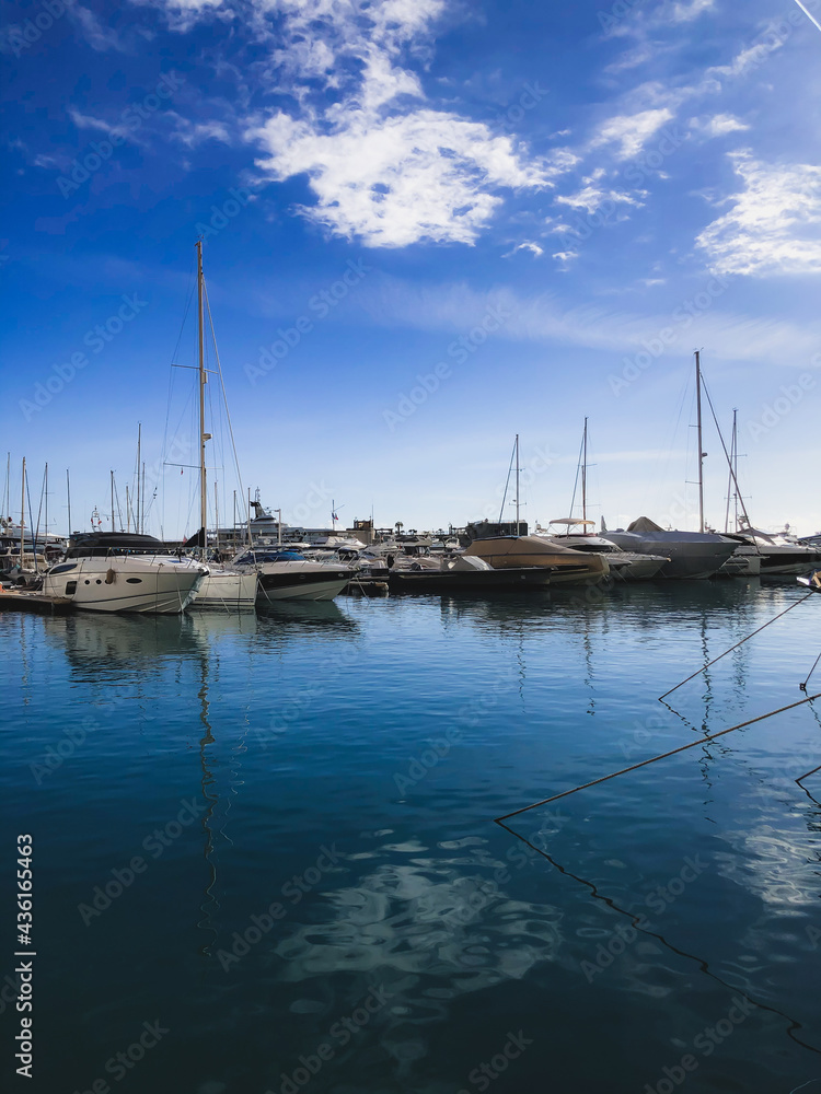 boats in the harbor