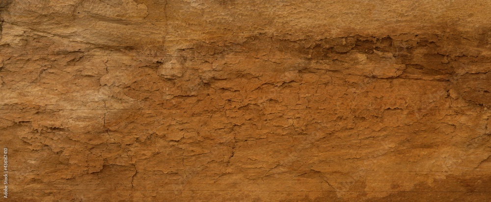Fototapeta premium Grunge wall texture background. Paint cracking off dark wall with rust underneath.