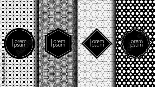 Excellent pattern set. Repeatable geometric texture. In the swatches panel you will find the seamless backgrounds. Use it as you like.