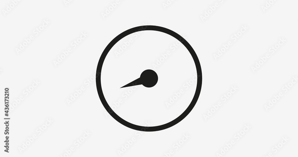 Speedometer footage. Speed level animation. Speed scale video
