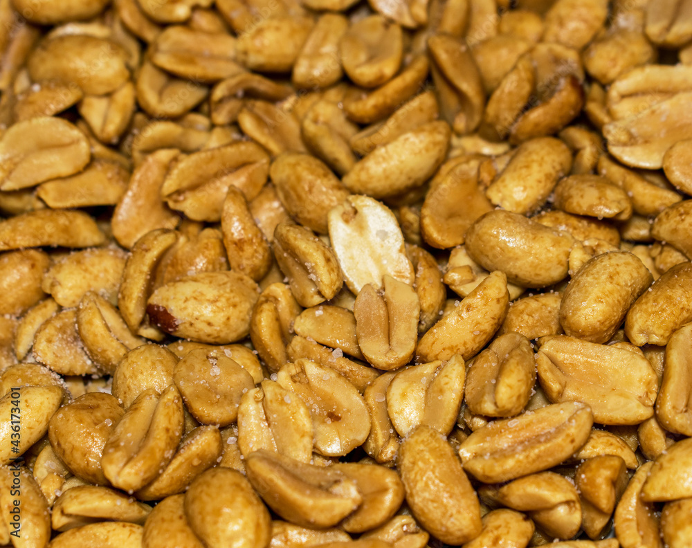 Peanuts fried with salt.No shell. Full picture. Peanuts fried with salt.No shell. Full picture.
