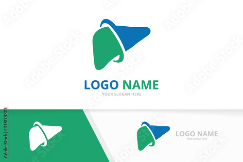 Vector liver logo combination. Liver doctor logotype design template.