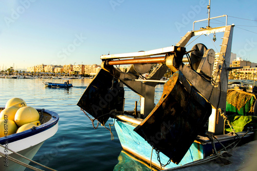 Fishing Boats moored in the port of Santa Pola photo
