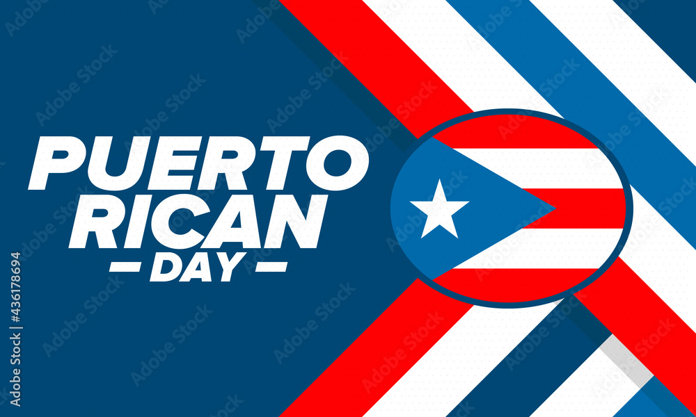 Puerto Rican Day. National happy holiday. Festival and parade in honor ...