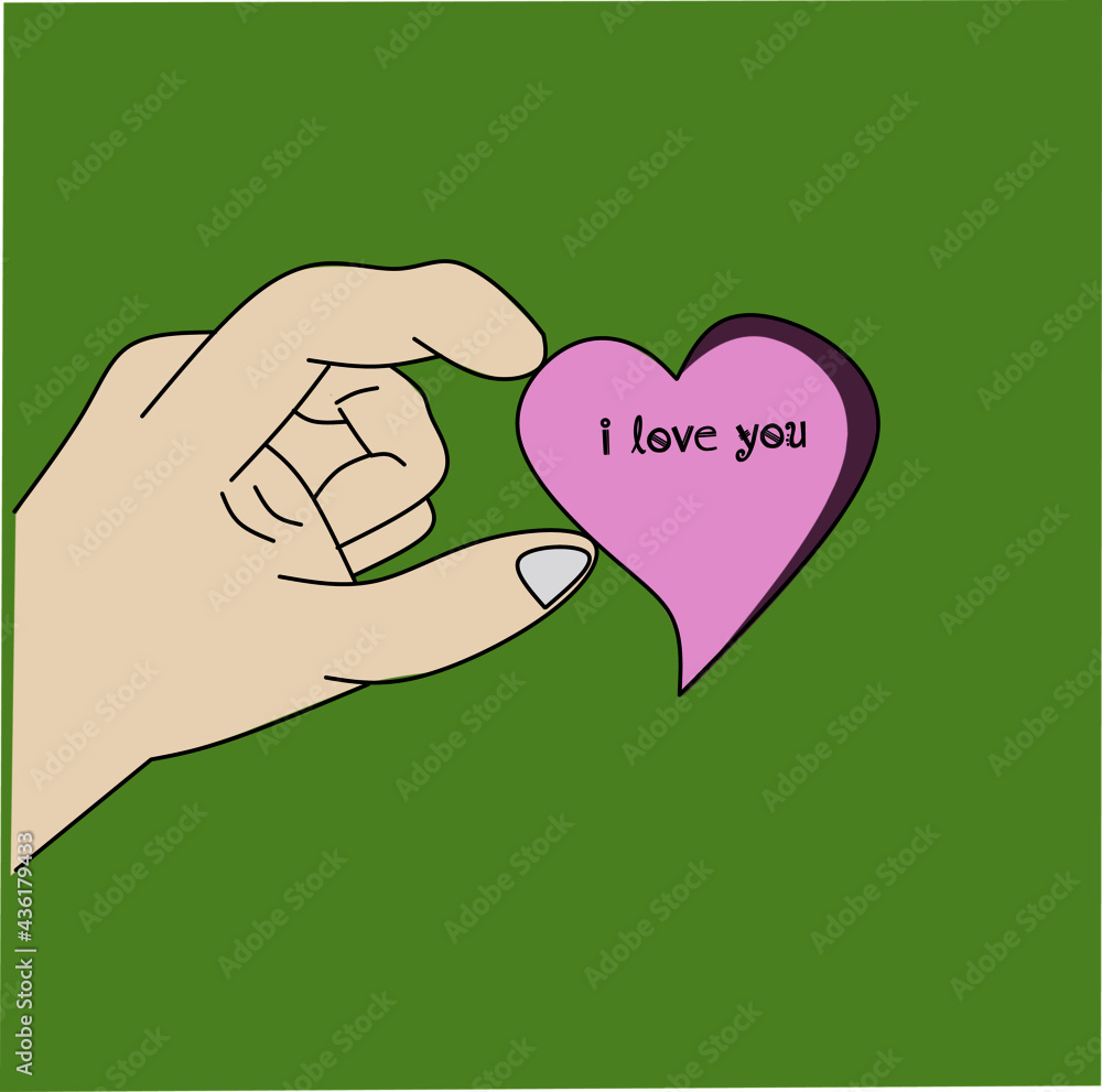 vector image carrying the writing I love you
vector image carrying the writing I love you