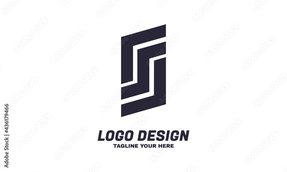 abstract Business corporate logo design template Simple and clean flat design