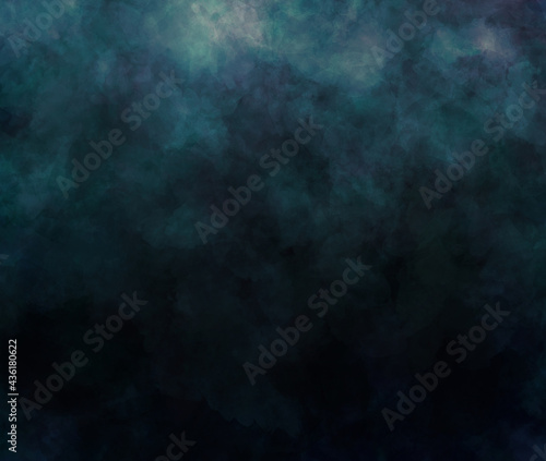 水彩の紙テクスチャ背景、黒に近い青色、壁紙